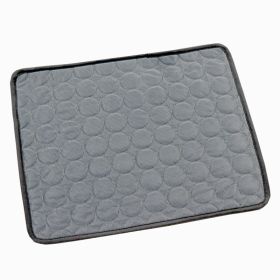 Dog Cooling Mat Summer Pets Cold Bed Extra Large For Small Big Dogs Pet Accessories Cat Durable Blanket Sofa Cat Ice Pad Blanket Pet Products (Option: Dark Gray 2-L70*55cm)